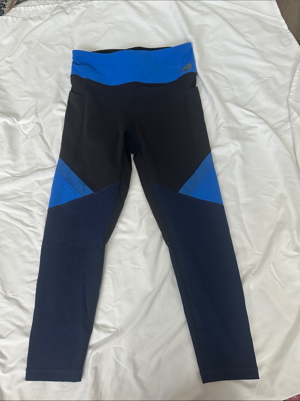 Women’s  Black & Blue Active Leggings - Performance Bottoms